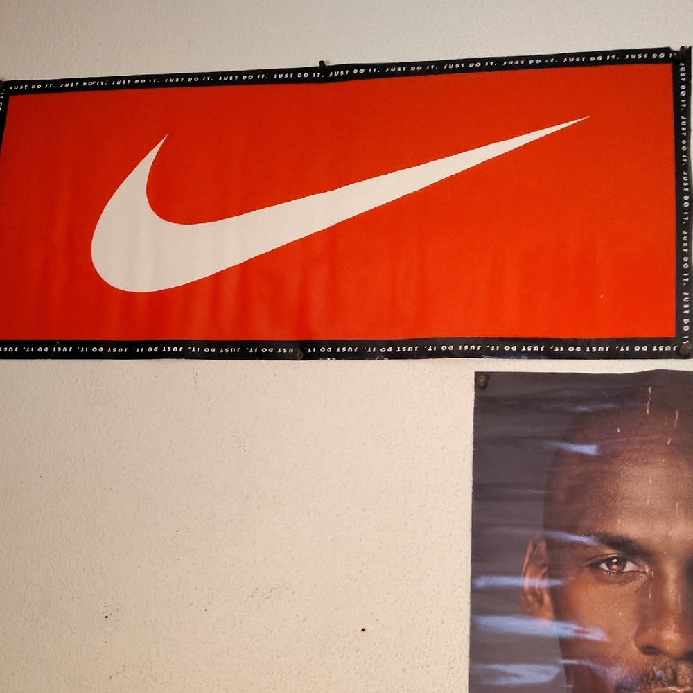 Nike Bold Orange Swoosh Banner